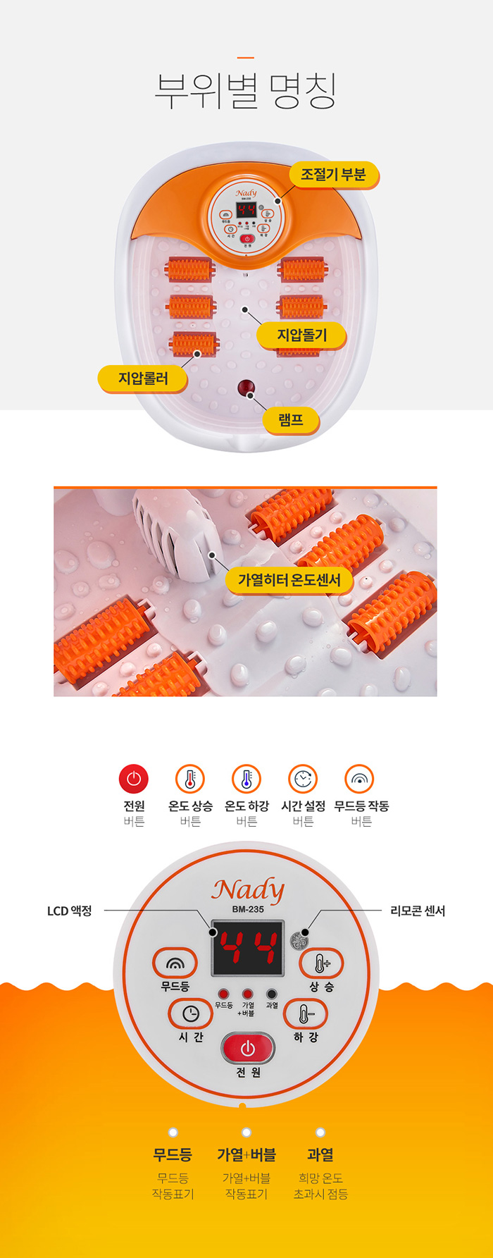 나디 해피바디 족욕기 BM-235