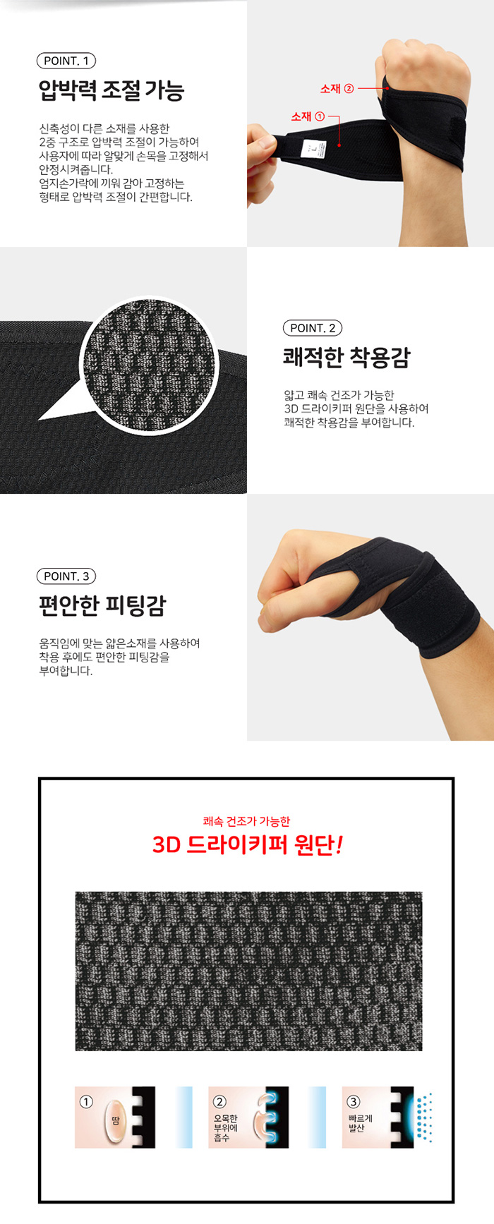 시그맥스 메디에이드 손목보호대 