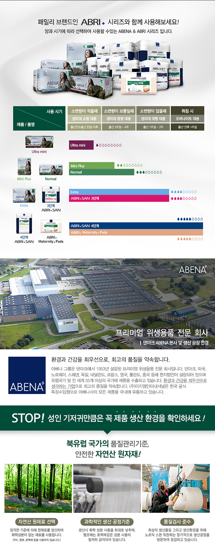 아베나 LIGHT 덴마크 요실금 성인용기저귀 엑스트라