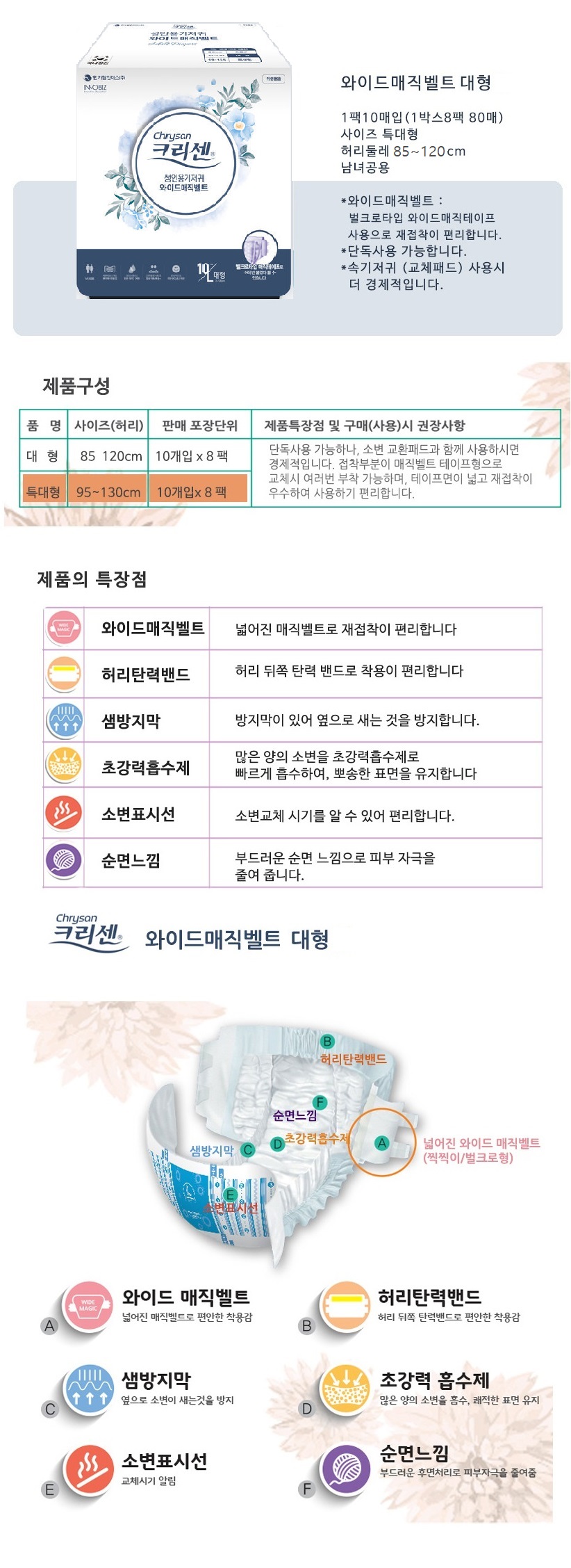 크리센 와이드매직 대형
