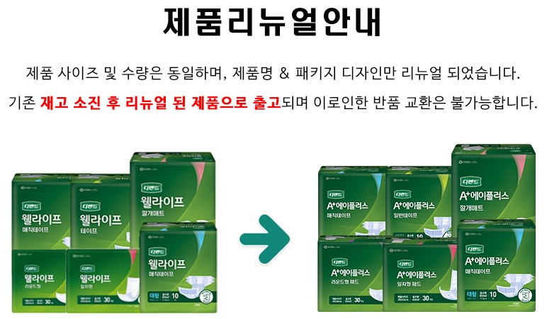 디펜드 웰라이프 겉기저귀 일반 특대형